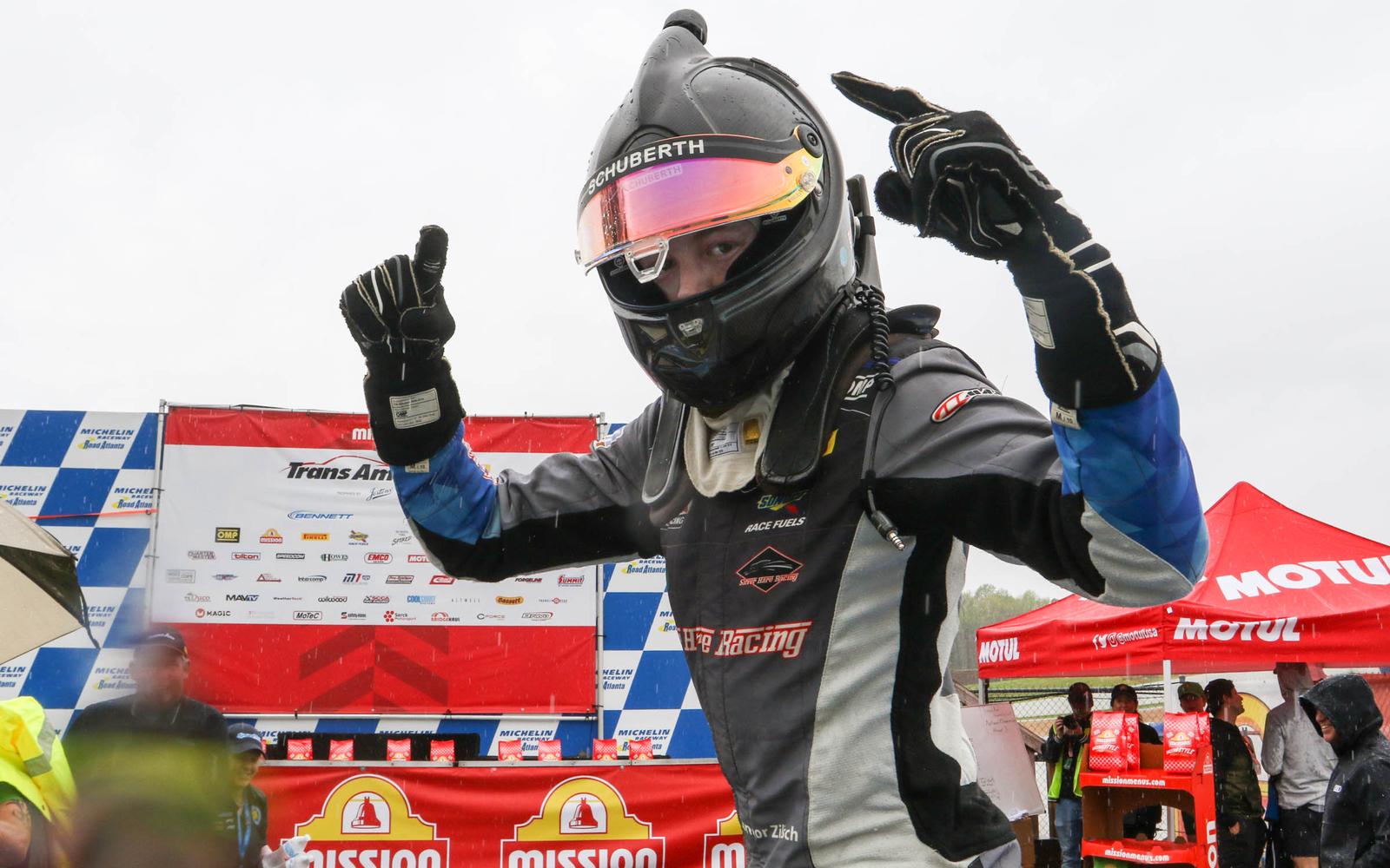 16-Year-Old Connor Zilisch Earns First-Career Victory with Late-Race Pass on Merrill at Road Atlanta